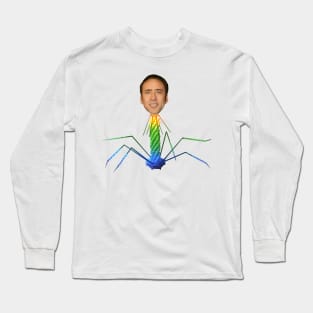 Nicolas Phage Bacteriophage Virus Long Sleeve T-Shirt